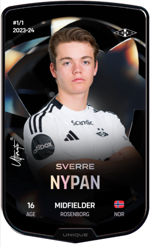 Sverre Nypans spillerkort